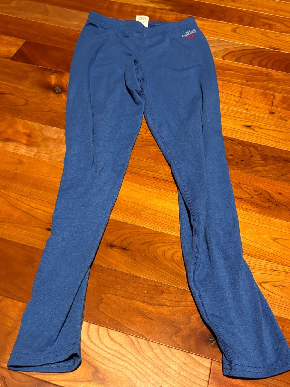 Kids Blue Base Layer Leggings Long Underwear skiing winter